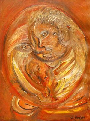 34. Zdziwienie pnie się po słupach powietrza 40x50